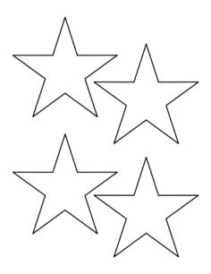4 Inch Star Kids Coloring Pages Pdf, Free Vectors File